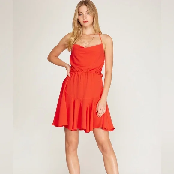 cowl neck flare dress Gothic Lace Bell Sleeve Overlay Top main image 0